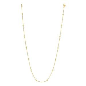 0.33 Carat Diamond by the Yard Necklace G SI 14K Gold
